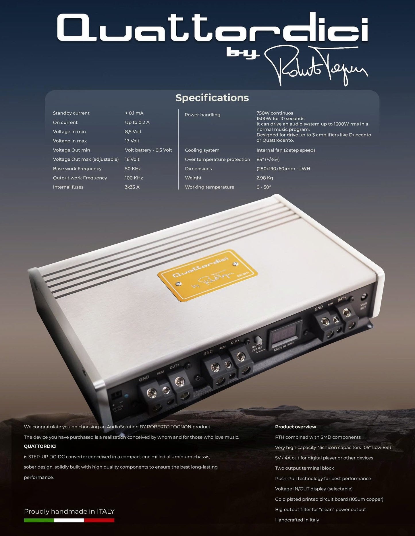 Audio Solution - Quattordici - by Roberto Tognon