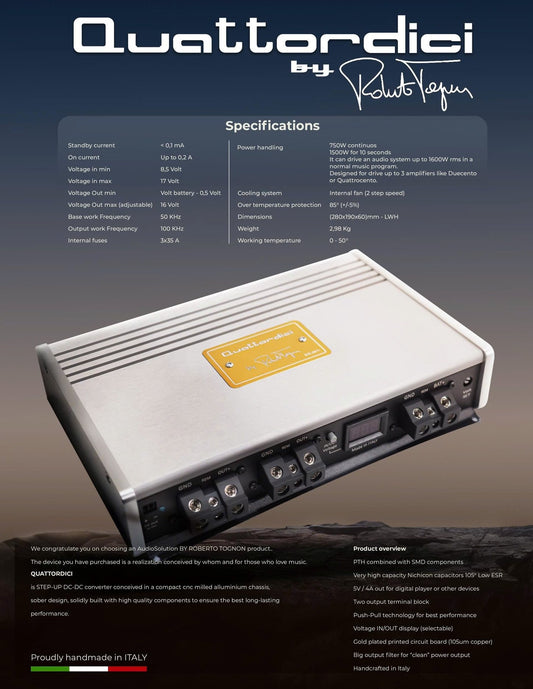 Audio Solution - Quattordici - by Roberto Tognon