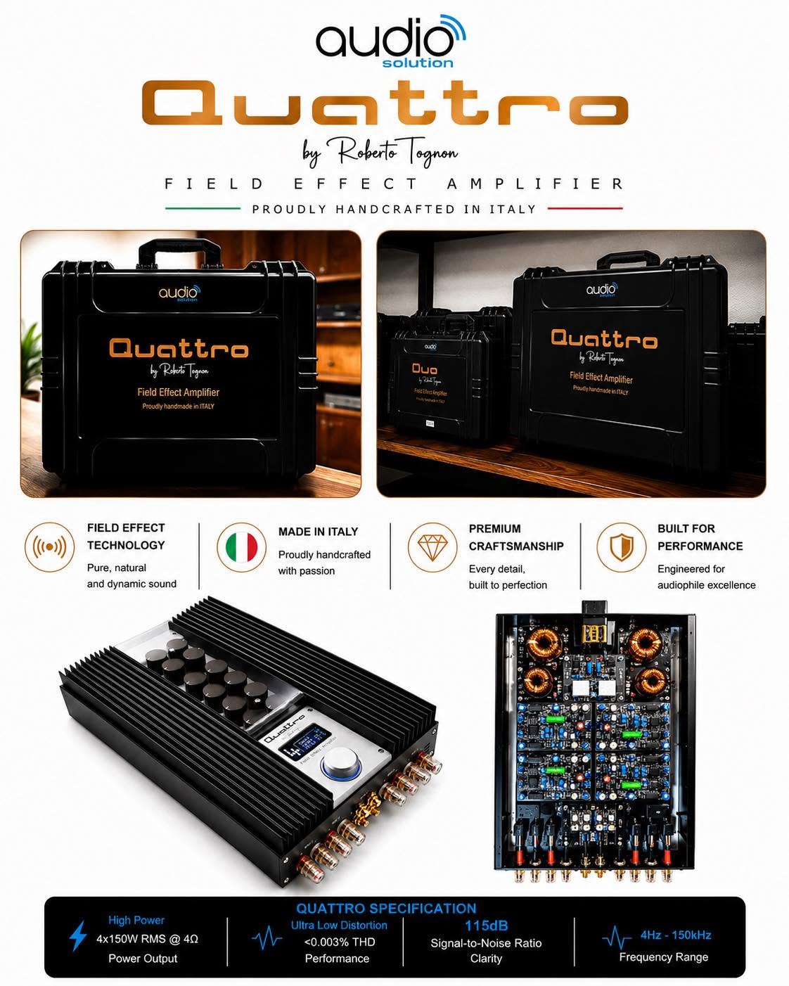 Audio Solution - Quattro - Four Channel Amplifier